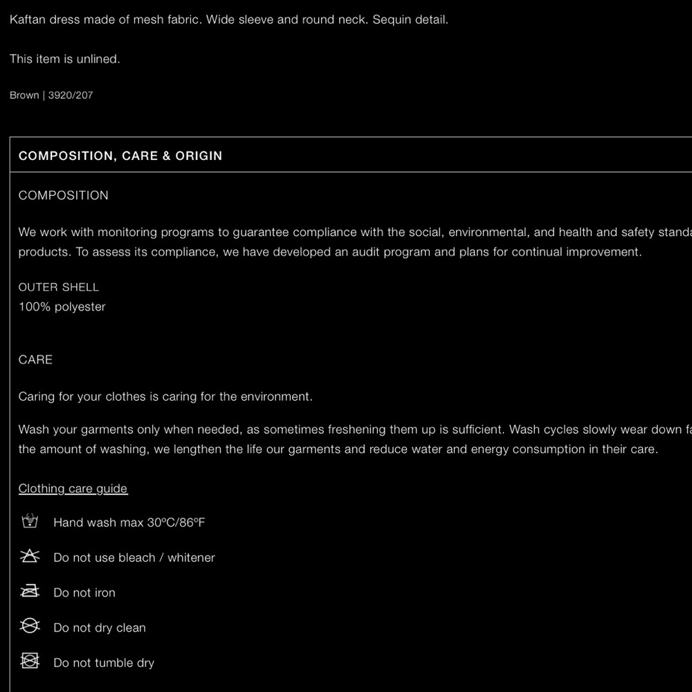 Zara sequins mesh kaftan dress - Picture 10 of 11